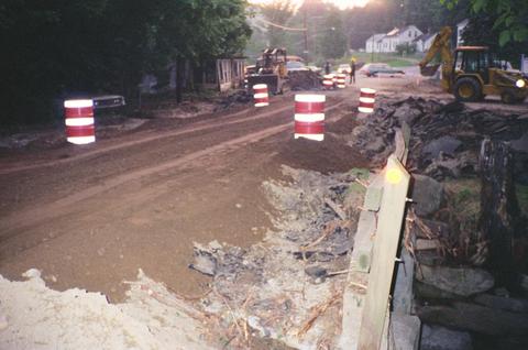 California road damage